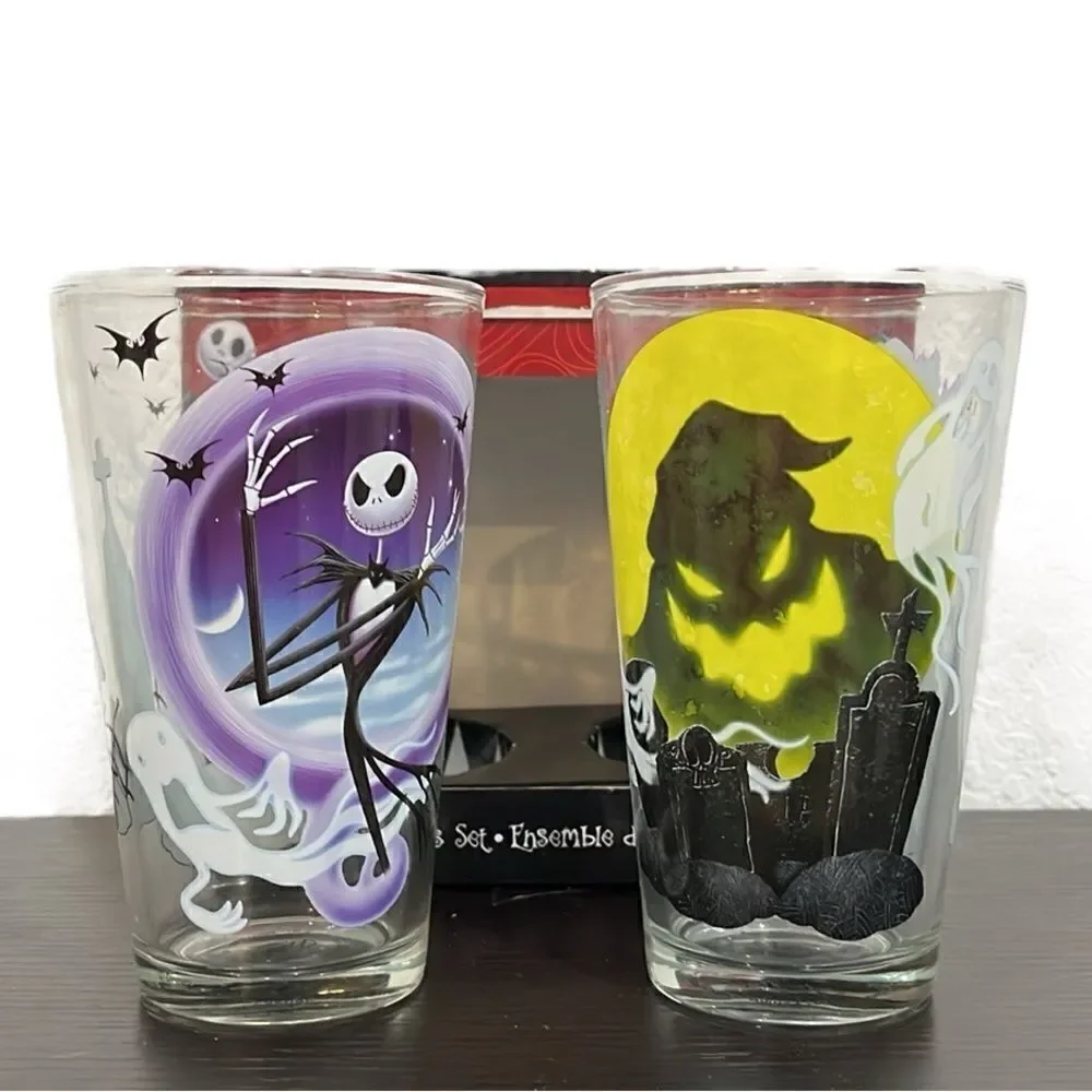 The Nightmare Before Christmas 2-Pc 16 oz Glassware Set